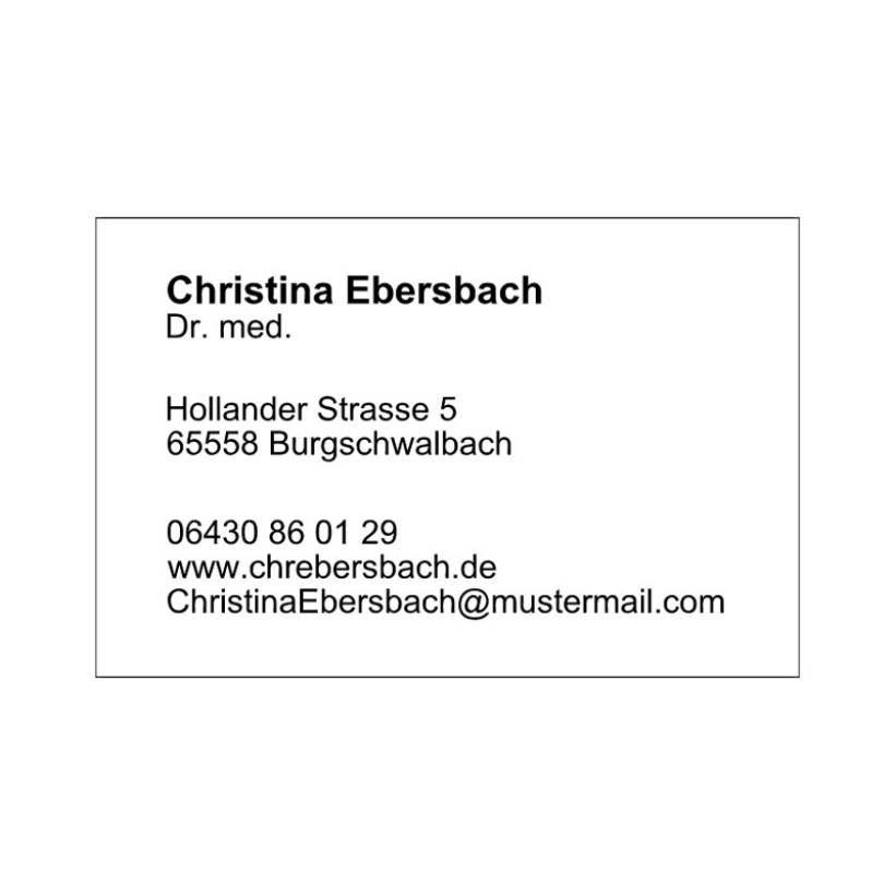 Visitenkarte Visitenkarte