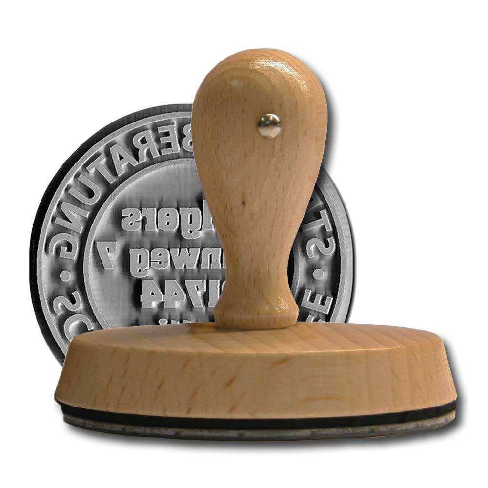 Holzstempel 100 mm rund