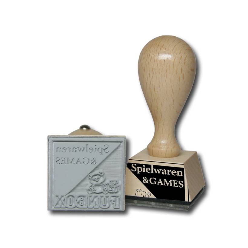 Holzstempel 80 x 60 mm Holzstempel 80 x 60 mm