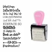 trodat® Creative Mini Stempel + Kissen Set  (Nette Botschaften)
