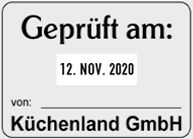 Stempelplatte Colop Expert Data 3860 Abdruck