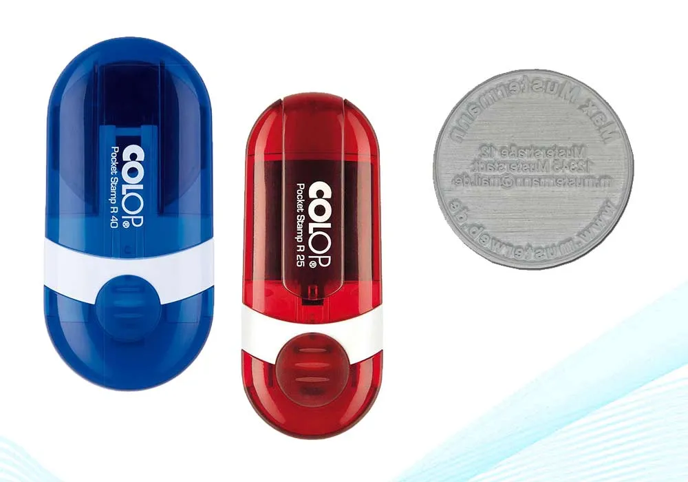 Colop Pocket Stamp rund Ersatzplatten