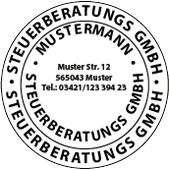 Holzstempel 60 mm rund - Vorschau