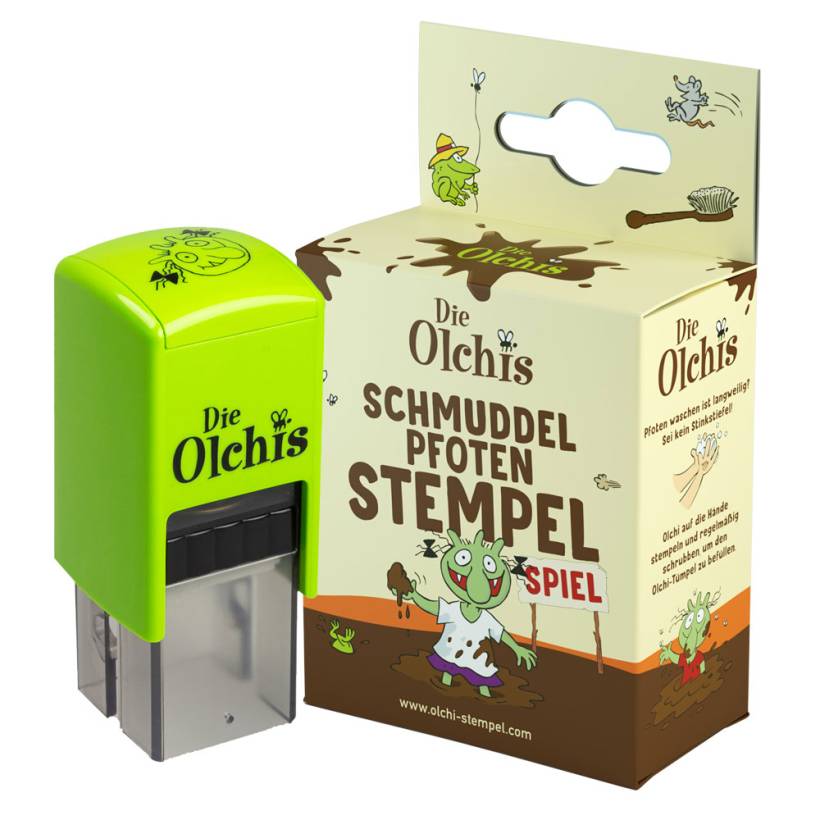 Trodat Schmuddelpfoten-Stempel für Mädchen mit Verpackung