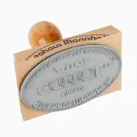 Holzstempel 100x70 mm oval Holzstempel 100x70 mm oval