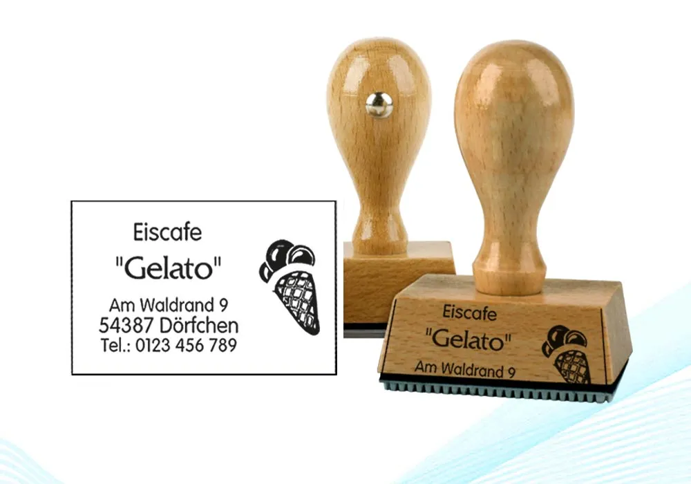 Holzstempel rechteckig