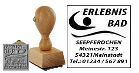 Holzstempel eckig